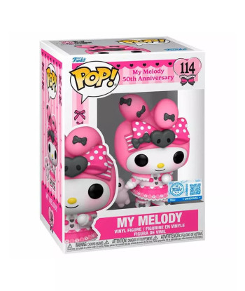 Figura Funko Pop My Melody 114 - Sanrio - 50 Aniversario con Peluche Edición Especial