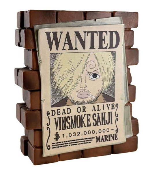 Hucha ONE PIECE - Sanji "Wanted" -  PVC 16cm