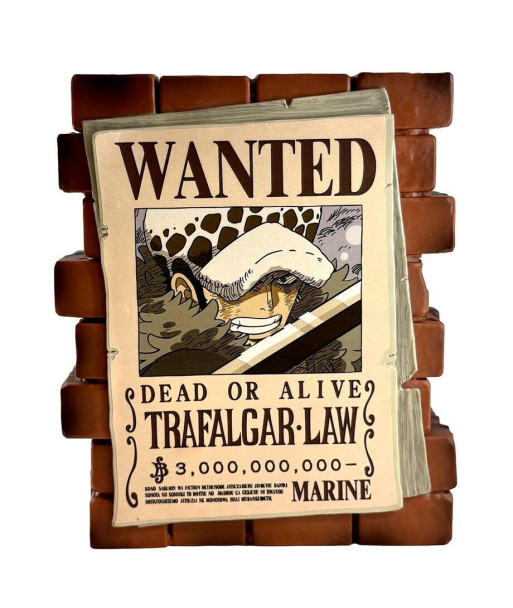 Hucha ONE PIECE - Law "Wanted" -  PVC 16cm