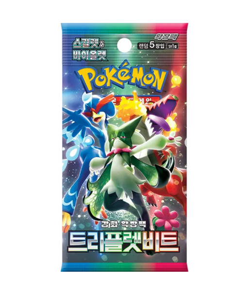 Pokémon TCG - SOBRE POKEMON Scarlet & Violet Triple Beat - Coreano