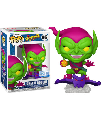 Figura Funko Pop Duende Verde 1502 - Marvel Spider-Man - El Villano sobre el Deslizador Edición Especial