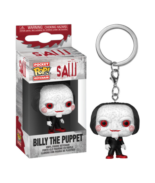 Llavero Pocket Pop Billy the Puppet - Saw - El Mensajero de los Juegos de Jigsaw