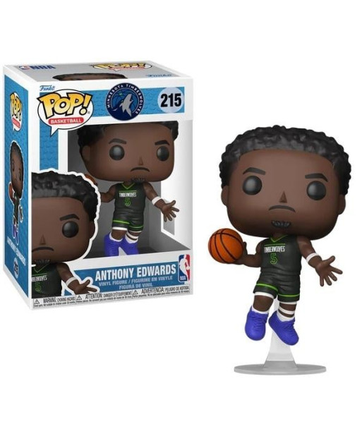 Figura Funko Pop Anthony Edwards 215 - NBA Minnesota Timberwolves - La Estrella en Ascenso de los Wolves