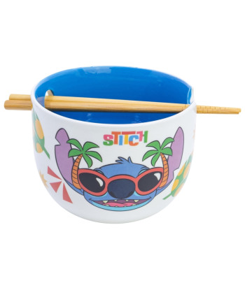 Cuenco Ramen Con Palillos Stitch
