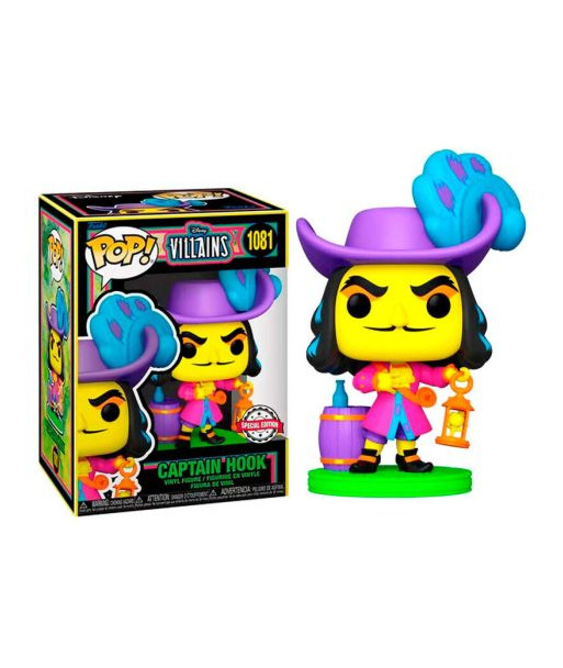 Funko POP! CAPTAIN HOOK BLACKLIGHT (1081) - DISNEY VILLAINS