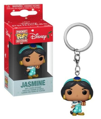 Llavero Pocket Pop Jasmine Holiday - Disney Aladdin - Princesa de Agrabah con Estilo Invernal