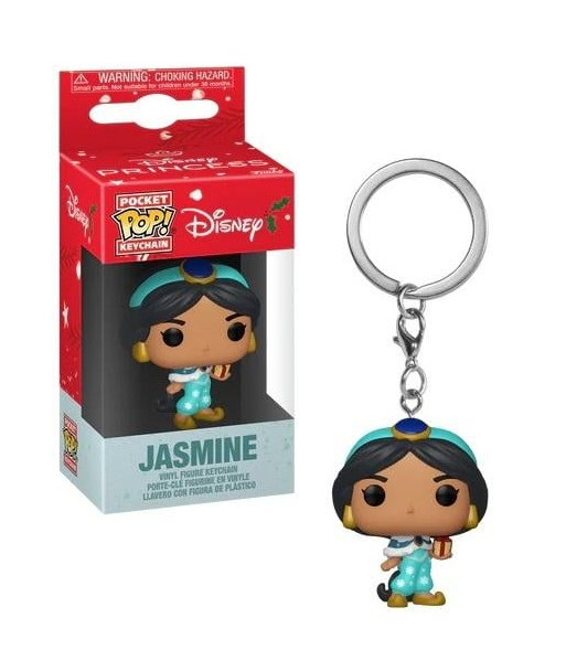 Llavero Pocket Pop Jasmine Holiday - Disney Aladdin - Princesa de Agrabah con Estilo Invernal