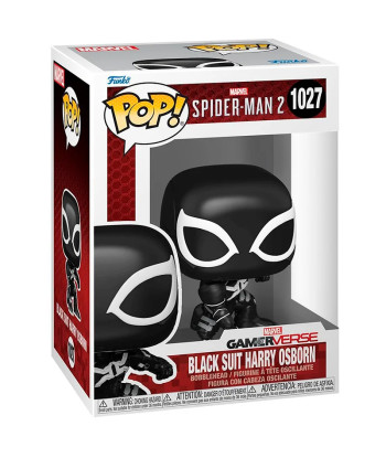 Figura Funko Pop Black Suit Harry Osborn 1027 - Marvel Spider-Man 2 - El Nuevo Portador del Simbionte