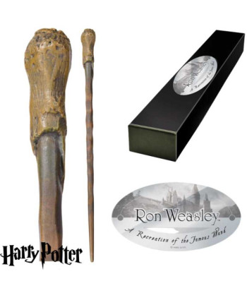 Varita The Noble Collection Ron Weasley - Harry Potter Character Edition - ¡Magia y Lealtad Gryffindor! 35cm