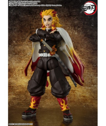 Figura S.H.Figuarts Kyojuro Rengoku 15 cm - Demon Slayer - El Corazón Ardiente del Tren Infinito