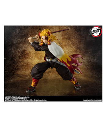 Figura S.H.Figuarts Kyojuro Rengoku 15 cm - Demon Slayer - El Corazón Ardiente del Tren Infinito