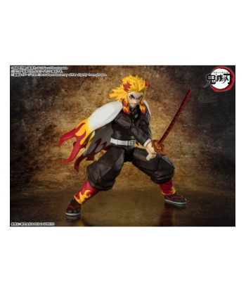 Figura S.H.Figuarts Kyojuro Rengoku 15 cm - Demon Slayer - El Corazón Ardiente del Tren Infinito