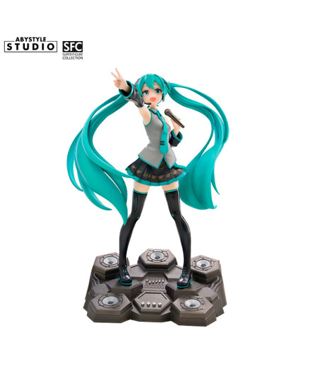 Figura Hatsune Miku 18cm - Vocaloid - La Diva Virtual con su Icónica Pose de Victoria