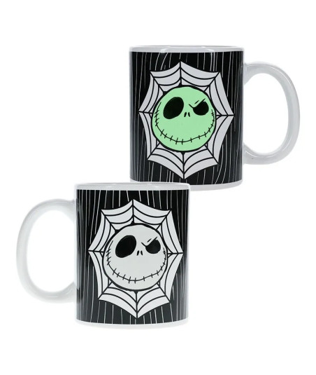 Taza paladone pesadilla antes de navidad brillo en la oscuridad