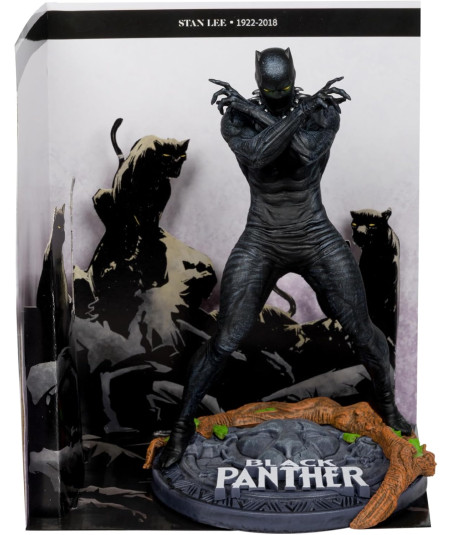 Figura McFarlane Toys Black Panther - Marvel Knights 4 - ¡Homenaje a Stan Lee y Wakanda! 17cm