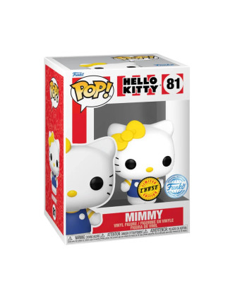 Figura Funko Pop Mimmy 81 - Hello Kitty - Versión Chase con Lazo Amarillo a la Derecha
