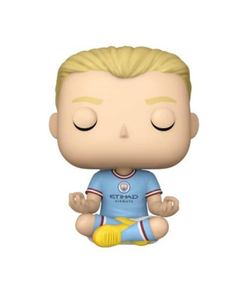 Figura Funko Pop Erling Haaland 68 - Manchester City - El Androide en Pose de Meditación