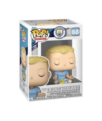 Figura Funko Pop Erling Haaland 68 - Manchester City - El Androide en Pose de Meditación