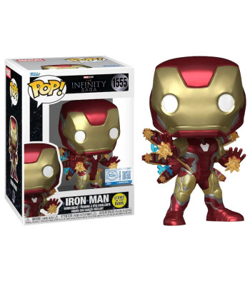 Figura Funko Pop Iron Man 1555 - Marvel The Infinity Saga - El Poder del Mark LXXXV Edición Especial Glow in the Dark