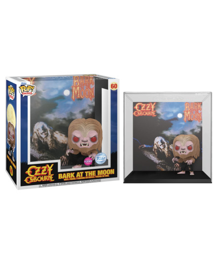 Figura Funko Pop Ozzy Osbourne Bark at the Moon 60 - Pop! Albums - El Hombre Lobo del Rock (Flocked)