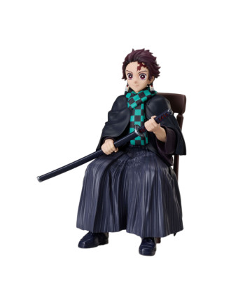 Figura Tanjiro Kamado 15 cm - Demon Slayer - Atuendo de Gala con Bufanda