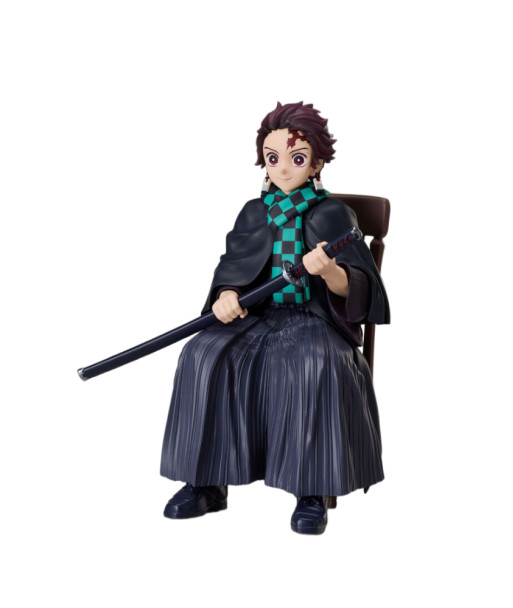Figura Tanjiro Kamado 15 cm - Demon Slayer - Atuendo de Gala con Bufanda