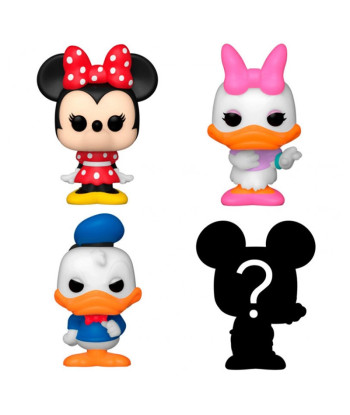 Figura Funko Bitty Pop! Minnie, Daisy, Donald y Mistery 4-Pack - Disney - Miniaturas Apilables con Sorpresa