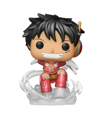 Figura Funko Pop Monkey D. Luffy 2138 - One Piece - Edición Especial Metallic Egghead