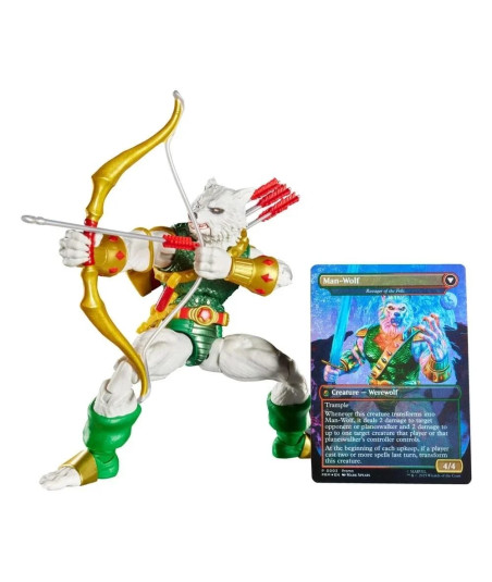 Figura Hasbro Marvel Legends Man-Wolf con Carta Magic: The Gathering - ¡Crossover Épico de Multiversos! 15cmFigura Hasbro Marvel