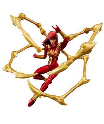 Figura Hasbro Marvel Legends MJ Iron Spider + Carta Magic: The Gathering - Crossover Beyond Amazing 15cm