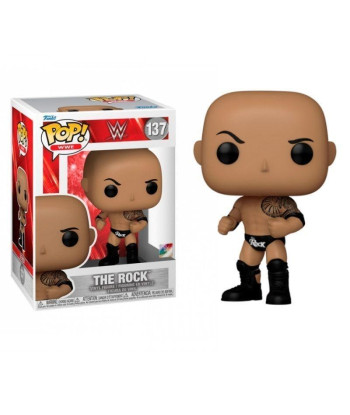 Figura Funko Pop The Rock 137 - WWE - El Campeón del Pueblo con su Ceja en Alto