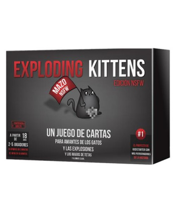 JUEGO DE MESA EXPLODING KITTENS EDICION NSFW
