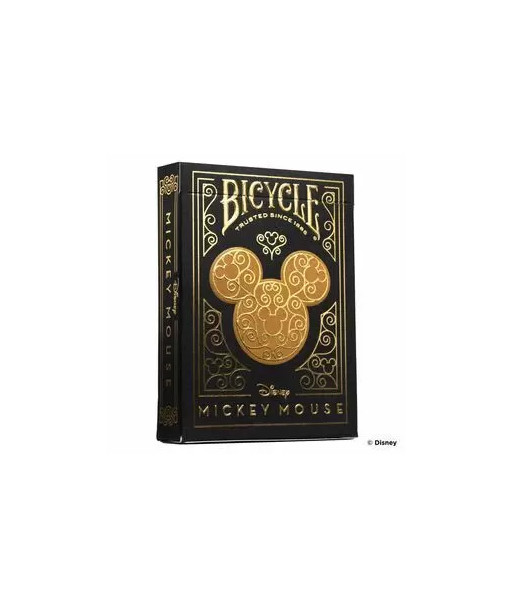 BARAJA DE POKER BLACK AND GOLD MICKEY