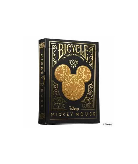 BARAJA DE POKER BLACK AND GOLD MICKEY