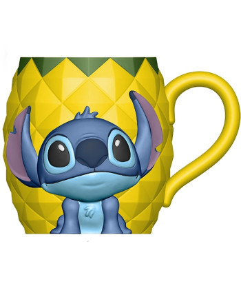 Taza 3D Stitch en piña Lilo & Stitch 420ml