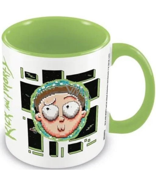 Taza Pixel Breakout Rick & Morty Cerámica 315 ml