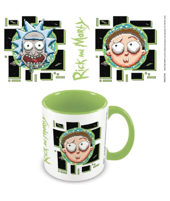 Taza Pixel Breakout Rick & Morty Cerámica 315 ml