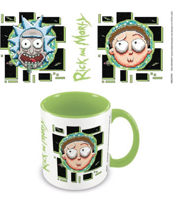 Taza Pixel Breakout Rick & Morty Cerámica 315 ml