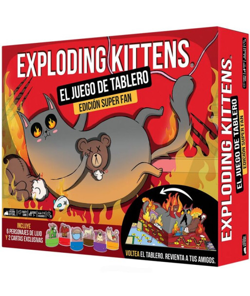 Exploding Kittens: El Juego de Tablero - Edición Super Fan