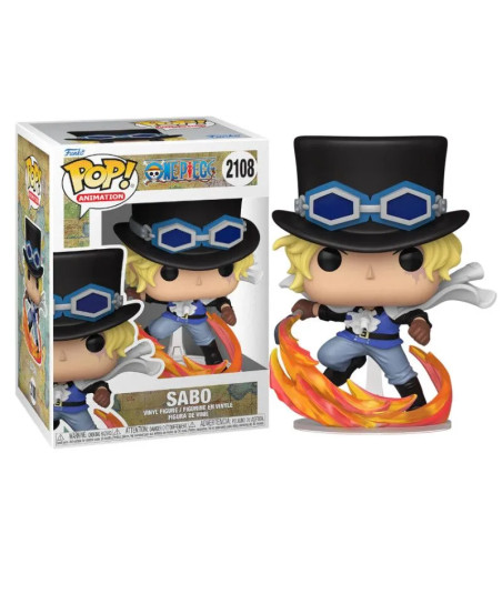 Figura Funko Pop Sabo 2108 - One Piece - El Comandante con el Poder de la Mera Mera no Mi