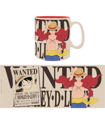 Taza One Piece Luffy & Wanted 460ml