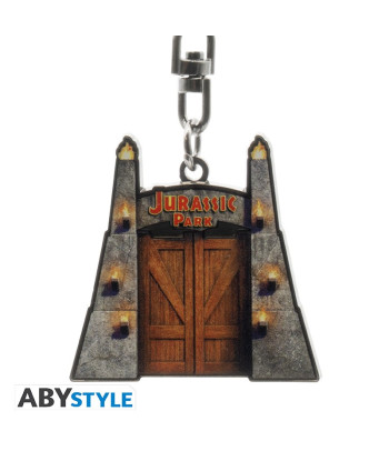 Llavero de Metal Puertas Jurassic Park