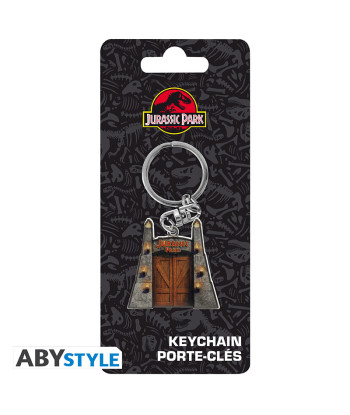 Llavero de Metal Puertas Jurassic Park