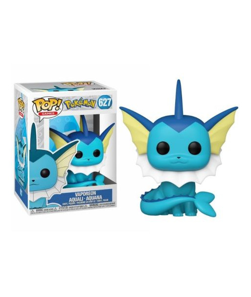 Figura Funko Pop Vaporeon 627 - Pokemon - La Evolución Acuática más Elegante