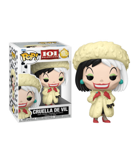 Figura Funko Pop Cruella de Vil 1663 - Disney 101 Dálmatas - La Glamurosa Villana del Clásico Animado