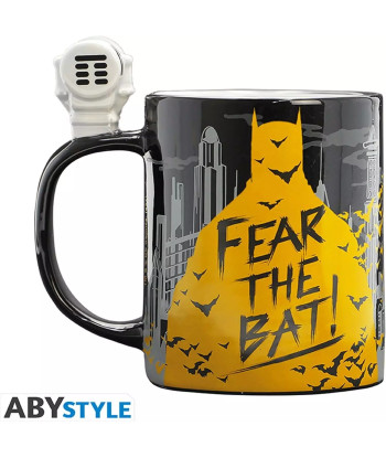 Taza 3D Batseñal Batman DC Cómics Cerámica 460ml