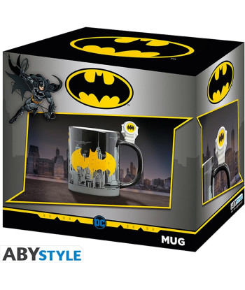 Taza 3D Batseñal Batman DC Cómics Cerámica 460ml