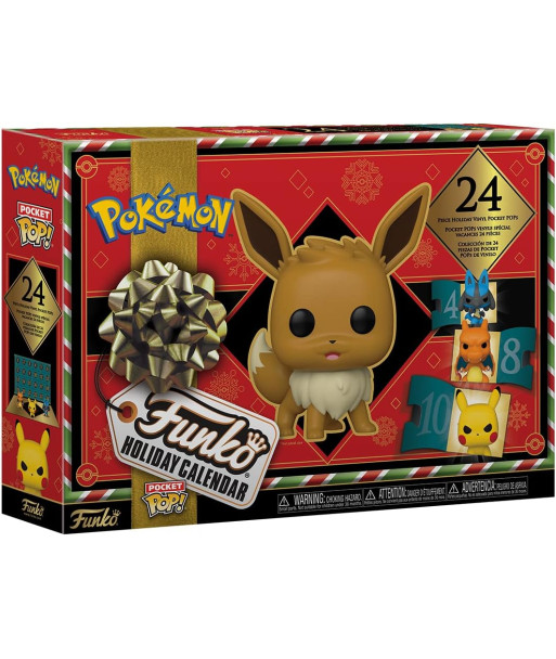 Calendario de Adviento Funko Pocket Pop! Pokémon - 24 Figuras Sorpresa - Atrapa a Pikachu y sus Amigos