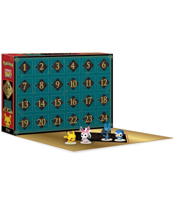 Calendario de Adviento Funko Pocket Pop! Pokémon - 24 Figuras Sorpresa - Atrapa a Pikachu y sus Amigos