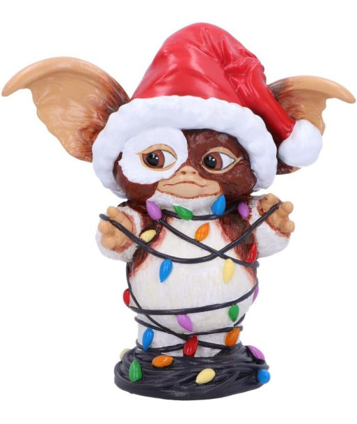 Figura Nemesis Now Gizmo con Luces de Navidad - Gremlins - El Mogwai más Brillante 13cm